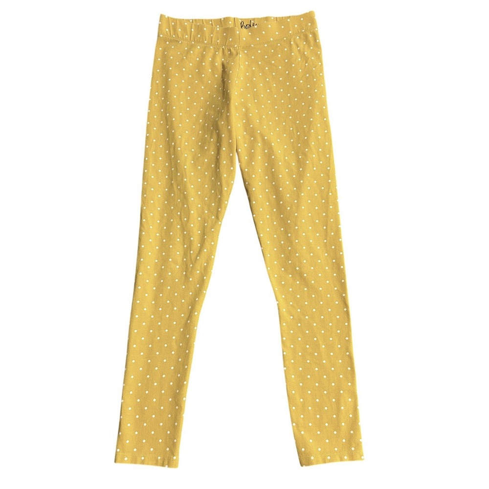 Boden Leggings Daffodil Yellow White‎ Polka Dot  Size 11-12Y 152cm Spring Easter